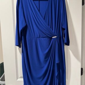 Soho Apparel Royal Blue Long Sleeve Dress